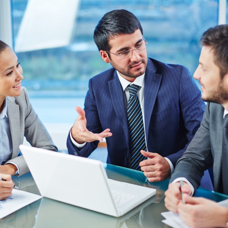 Consulting with colleague Consulting with colleague