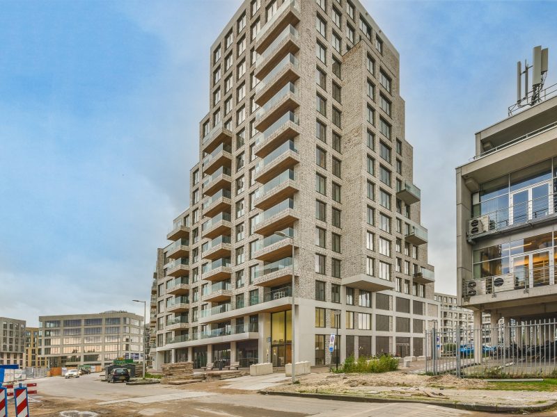 Modern apartment building
